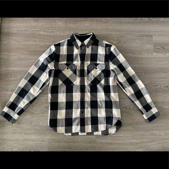 Rag & Bone 'Jack' Buffalo Check Cotton Flannel Shirt - Picture 1 of 8